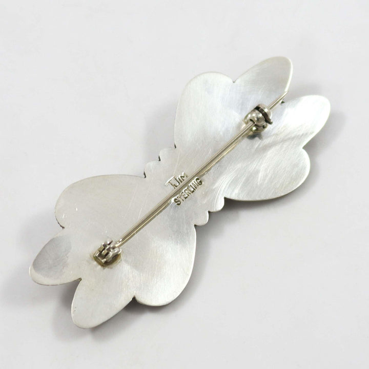 Silver Butterfly Pin