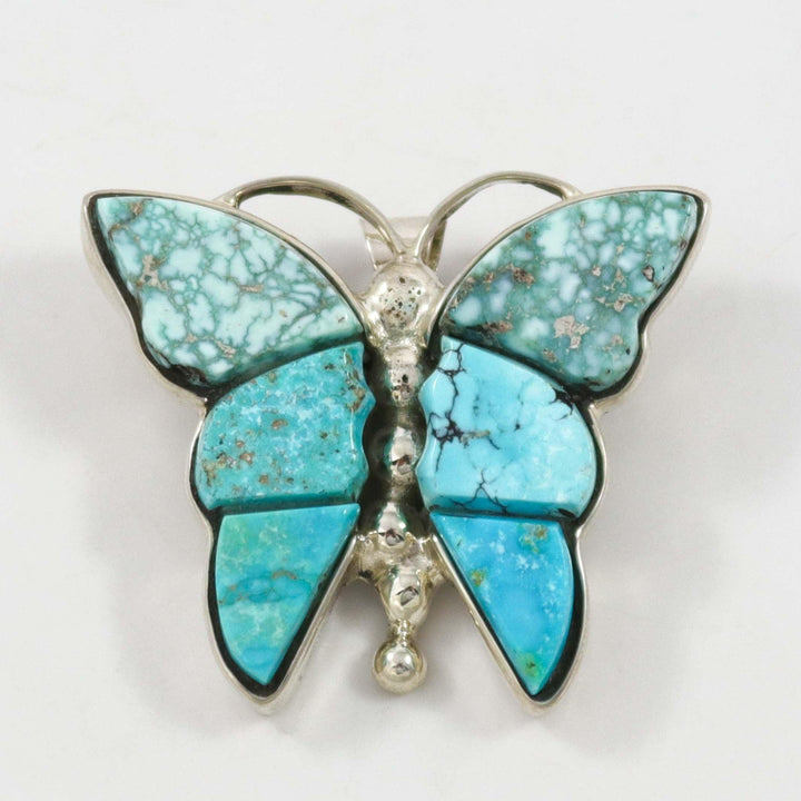 Turquoise Butterfly Pin and Pendant