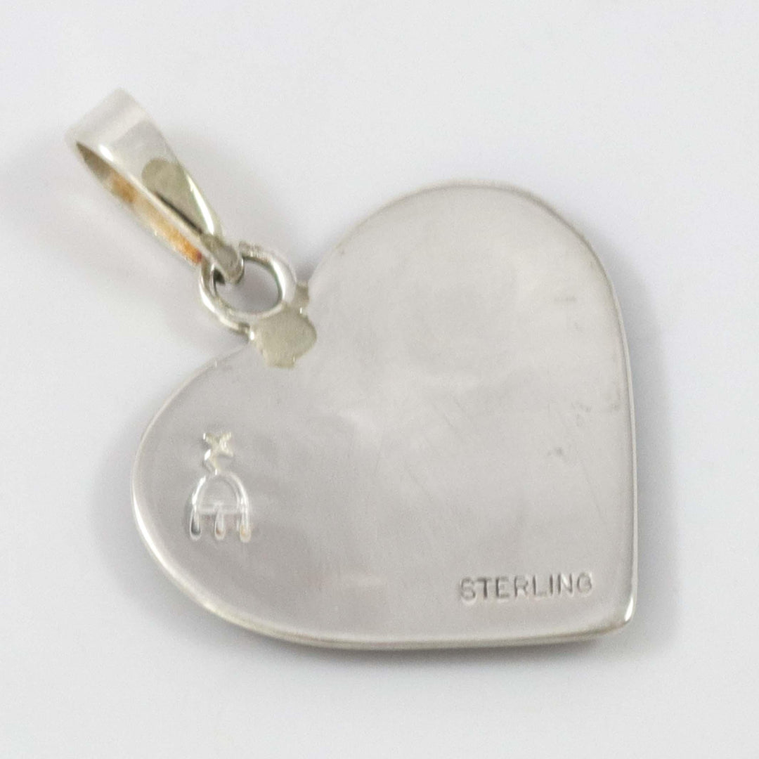 Badger Paw Heart Pendant