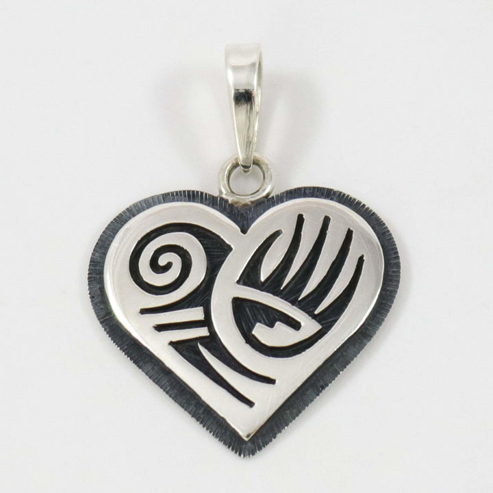 Badger Paw Heart Pendant