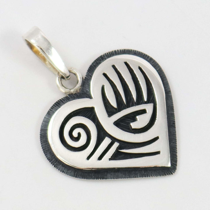 Badger Paw Heart Pendant
