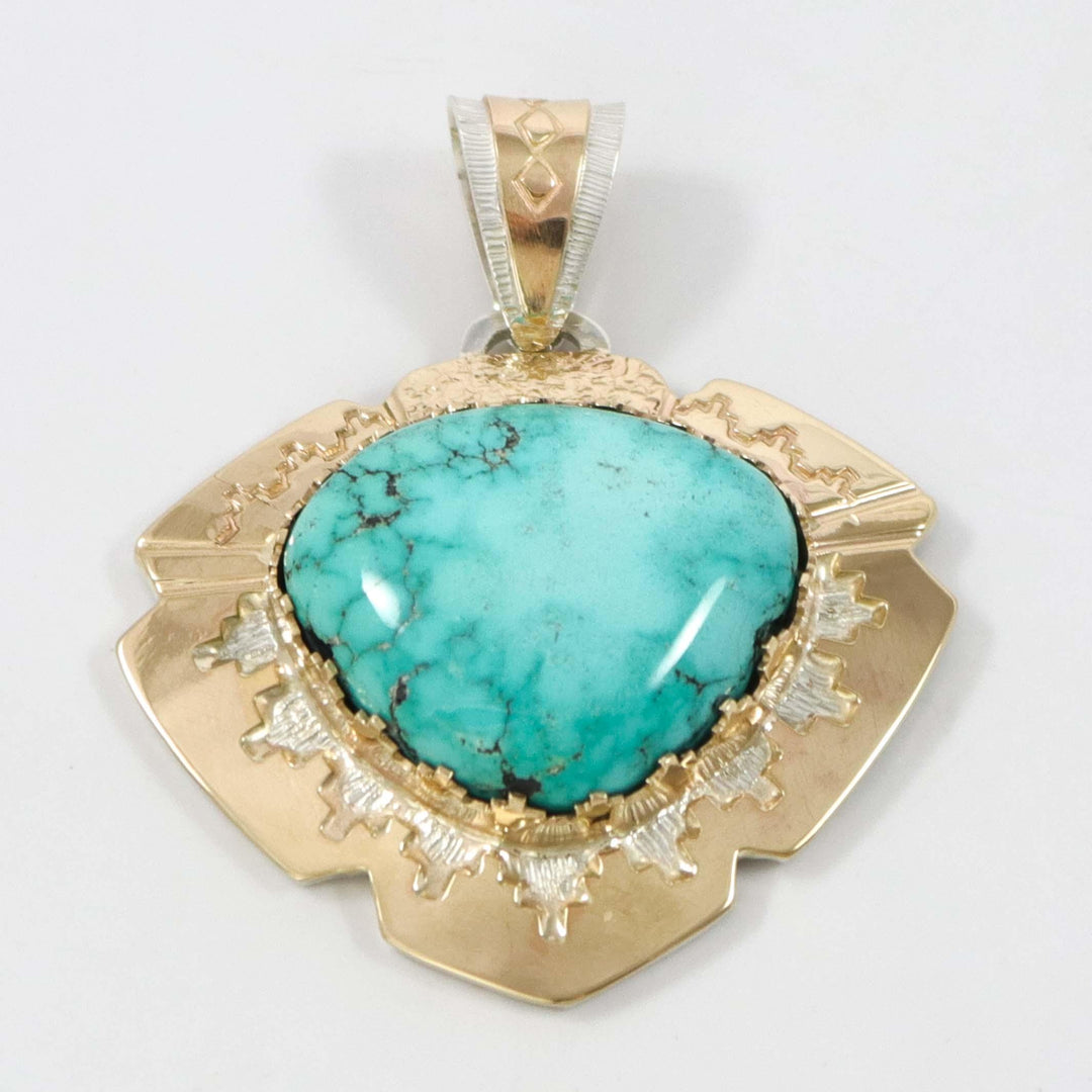 Lone Mountain Turquoise Pendant