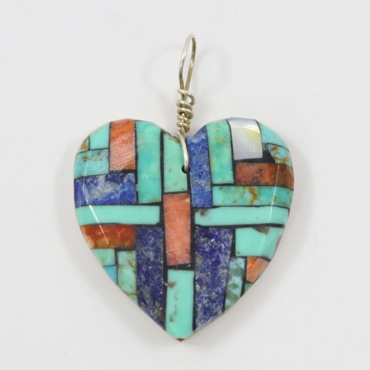 Inlay Heart Pendant
