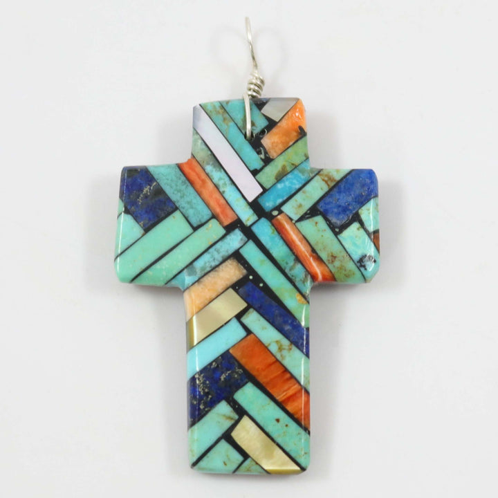 Inlay Cross Pendant