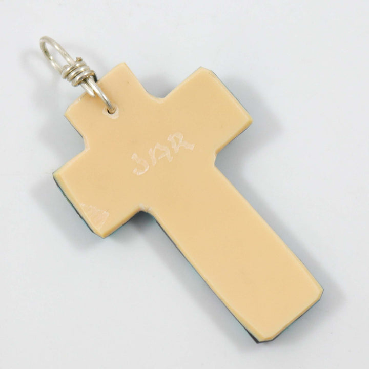 Inlay Cross Pendant