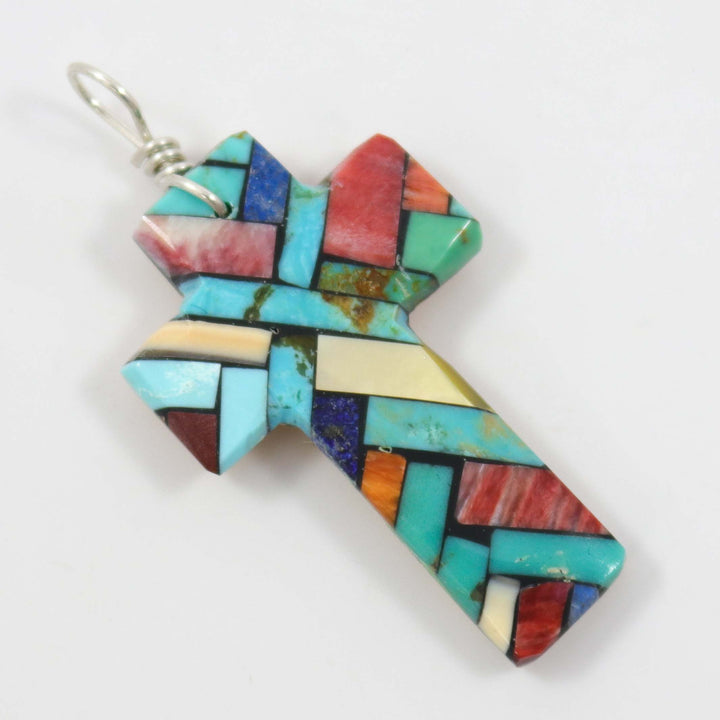 Inlay Cross Pendant