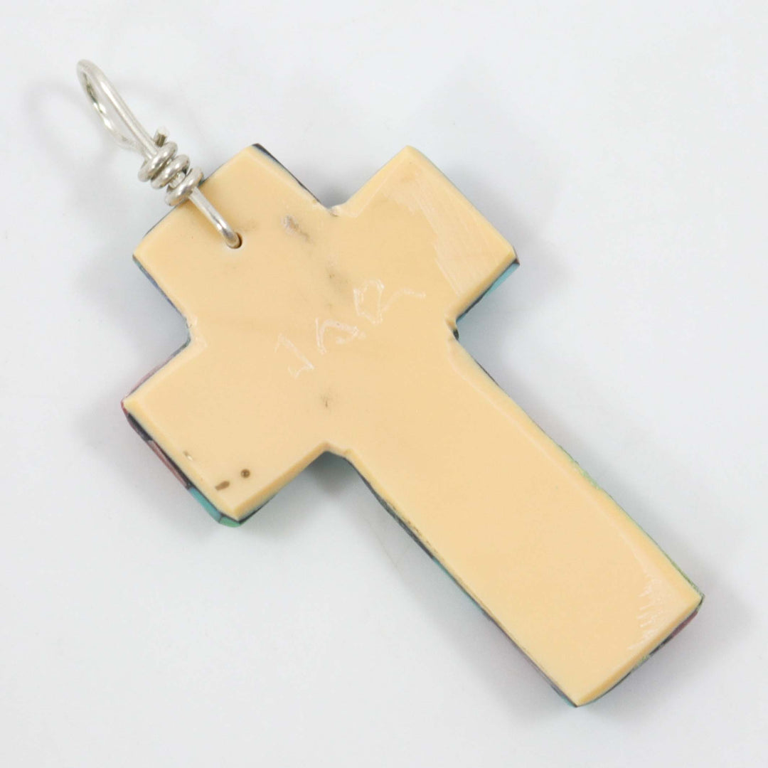 Inlay Cross Pendant