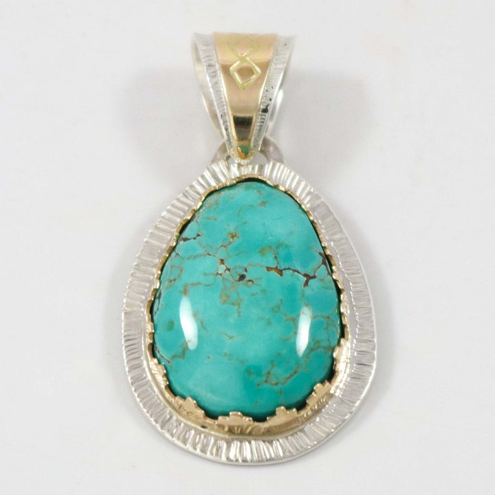 Lone Mountain Turquoise Pendant