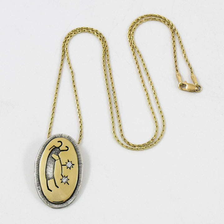 Starblower Pendant with Diamonds
