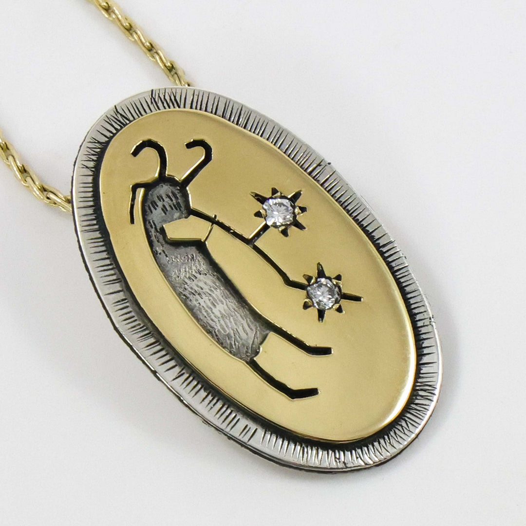 Starblower Pendant with Diamonds
