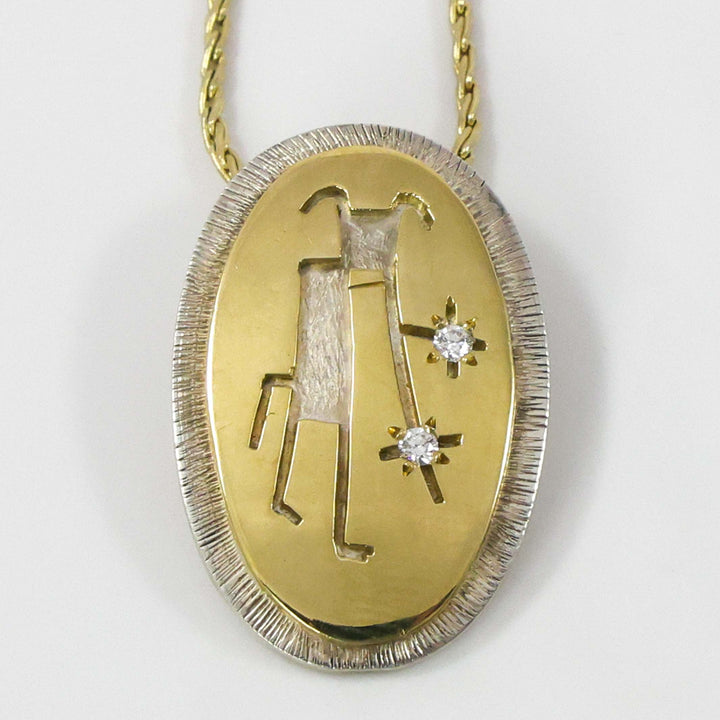 Starblower Pendant with Diamonds