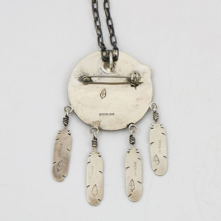 Gold on Silver Eagle Pin and Pendant
