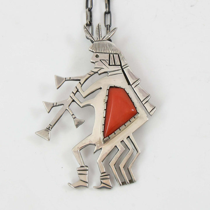 1970s Coral Starblower Pendant