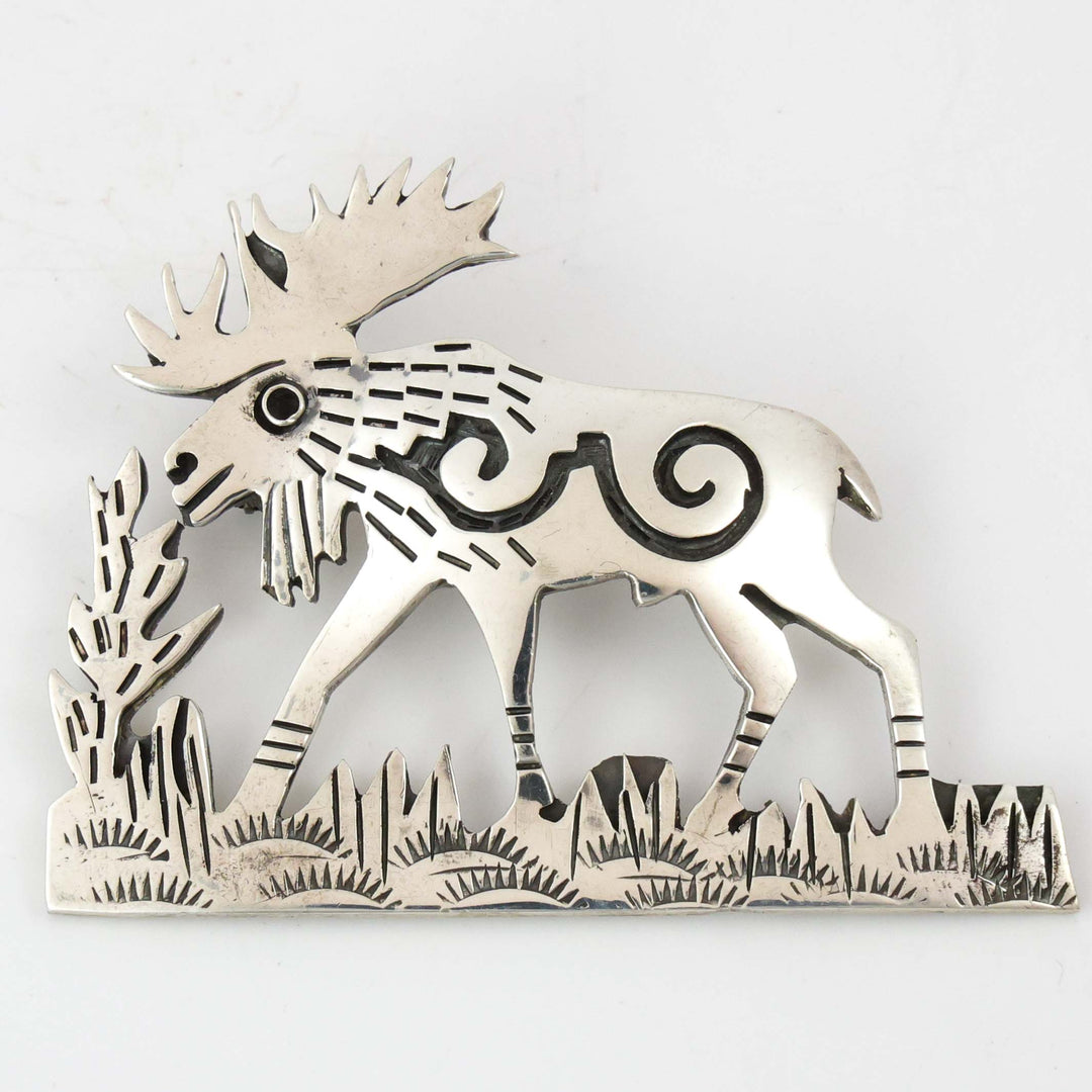 Hopi Moose Pin and Pendant