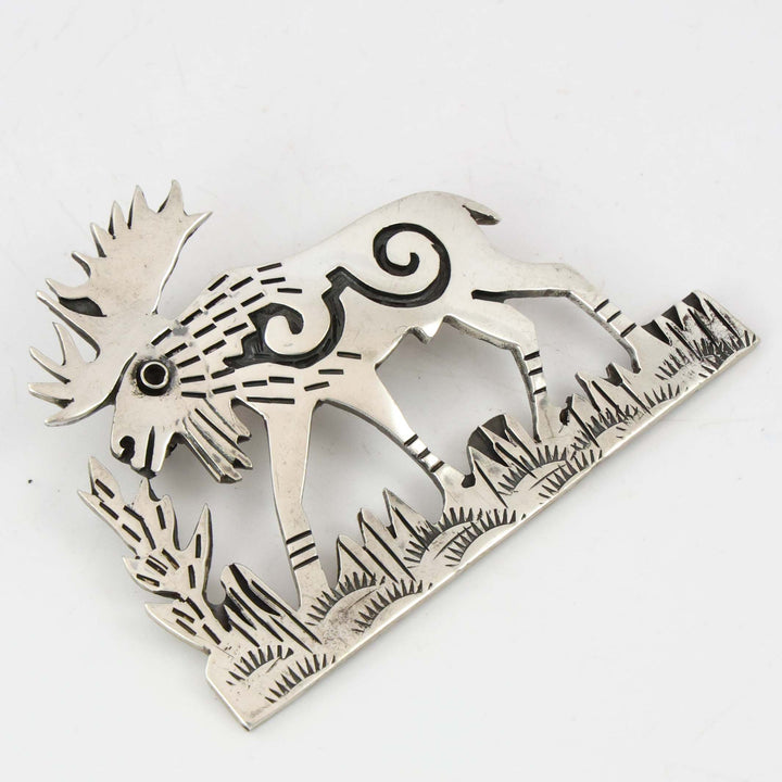 Hopi Moose Pin and Pendant