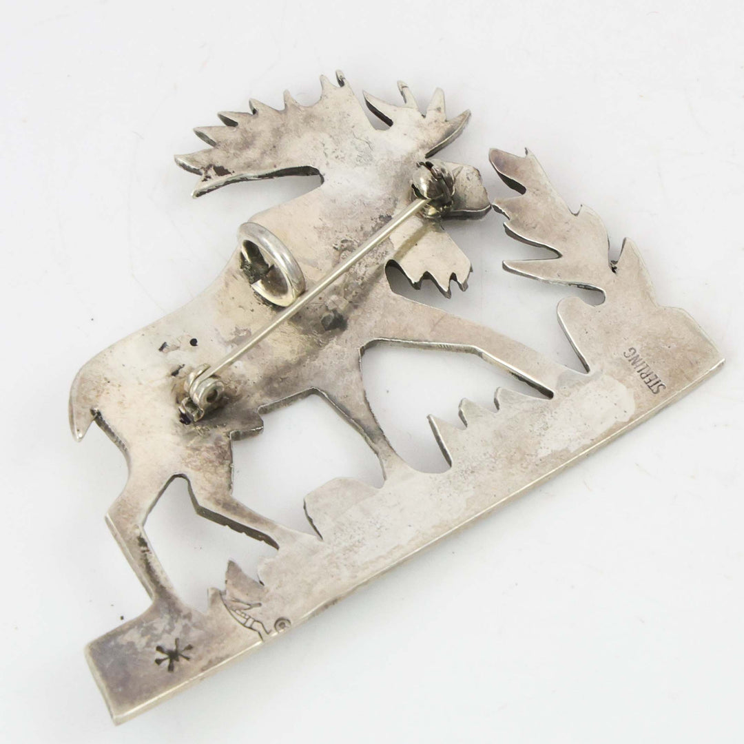 Hopi Moose Pin and Pendant