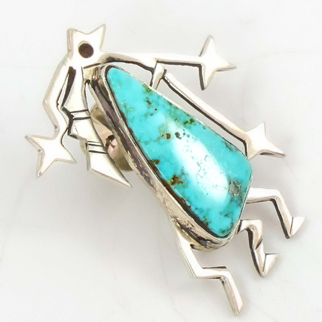 Turquoise Starblower Pin