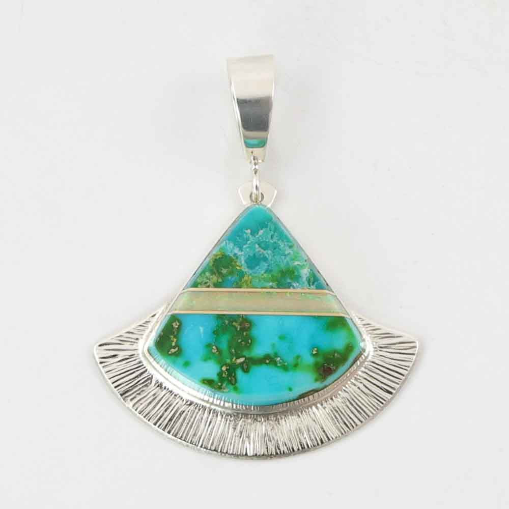 Turquoise and Opal Pendant