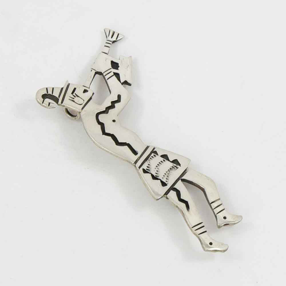 One-Horn Flute Player Pin and Pendant
