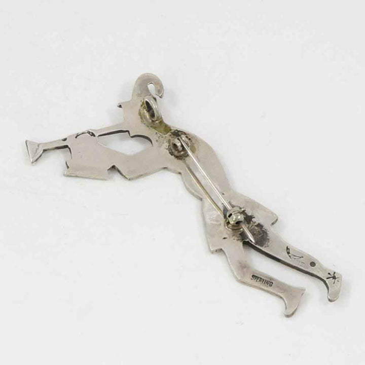 One-Horn Flute Player Pin and Pendant