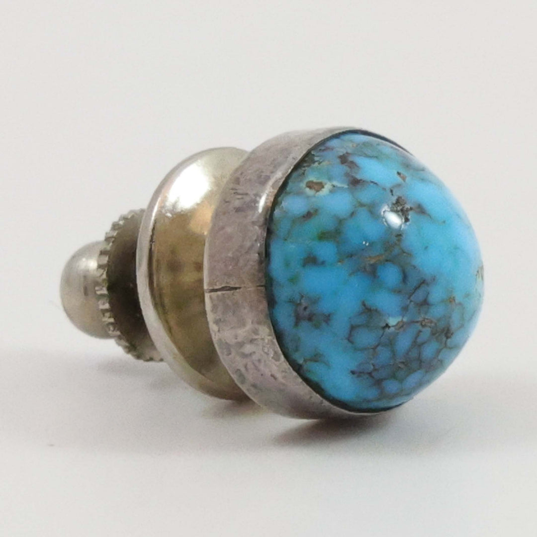 1960s Turquoise Button Pin
