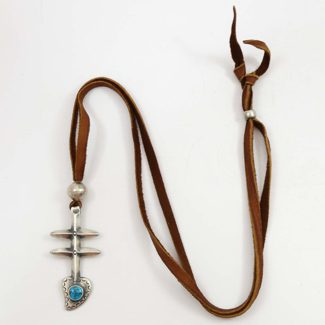 Turquoise Pueblo Cross Pendant