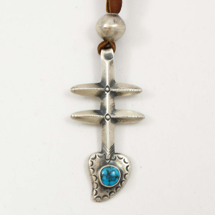 Turquoise Pueblo Cross Pendant
