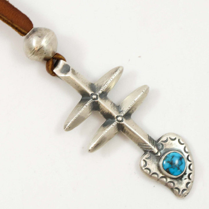 Turquoise Pueblo Cross Pendant
