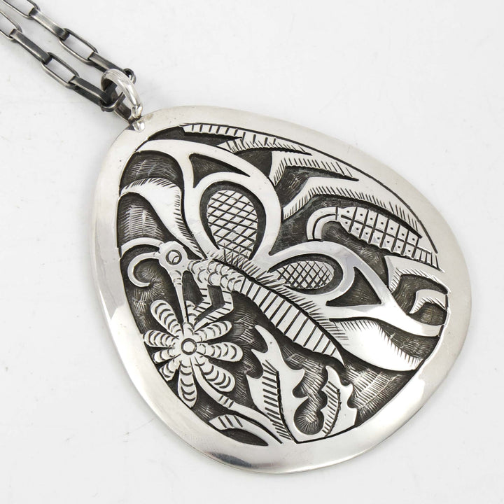 Butterfly and Flower Pendant