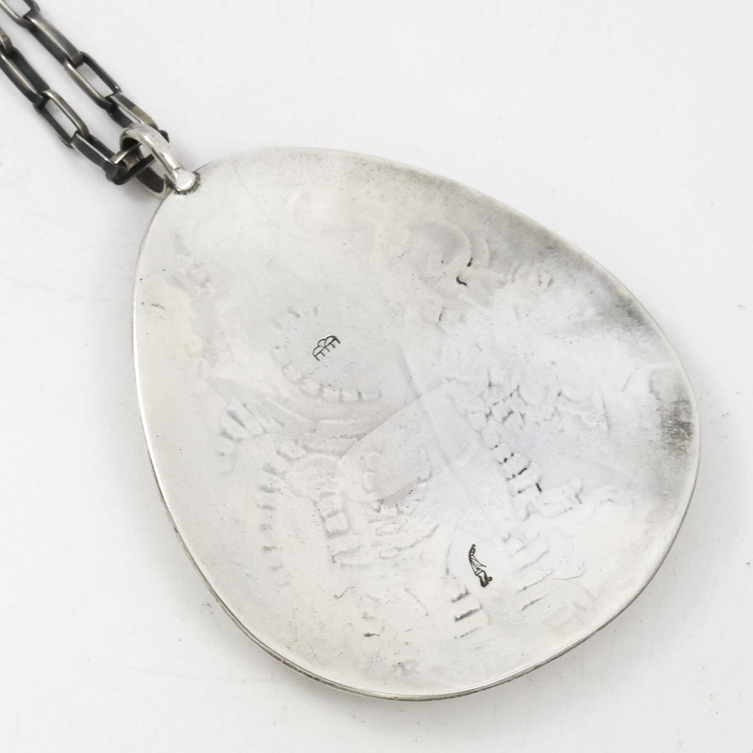 Butterfly and Flower Pendant