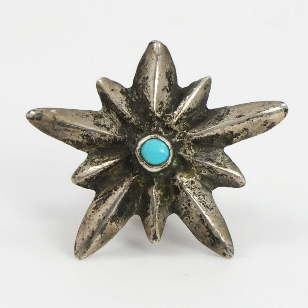 1960s Turquoise Star Pin