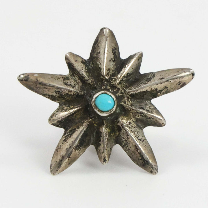 1960s Turquoise Star Pin