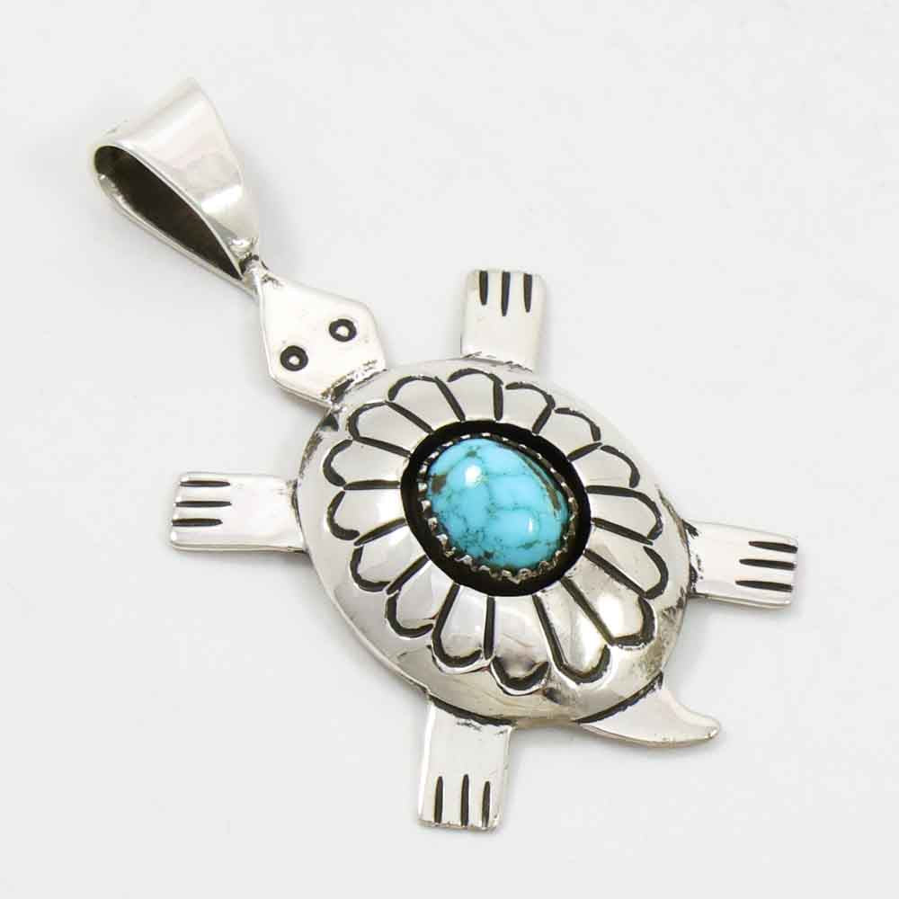 Turquoise Turtle Pendant