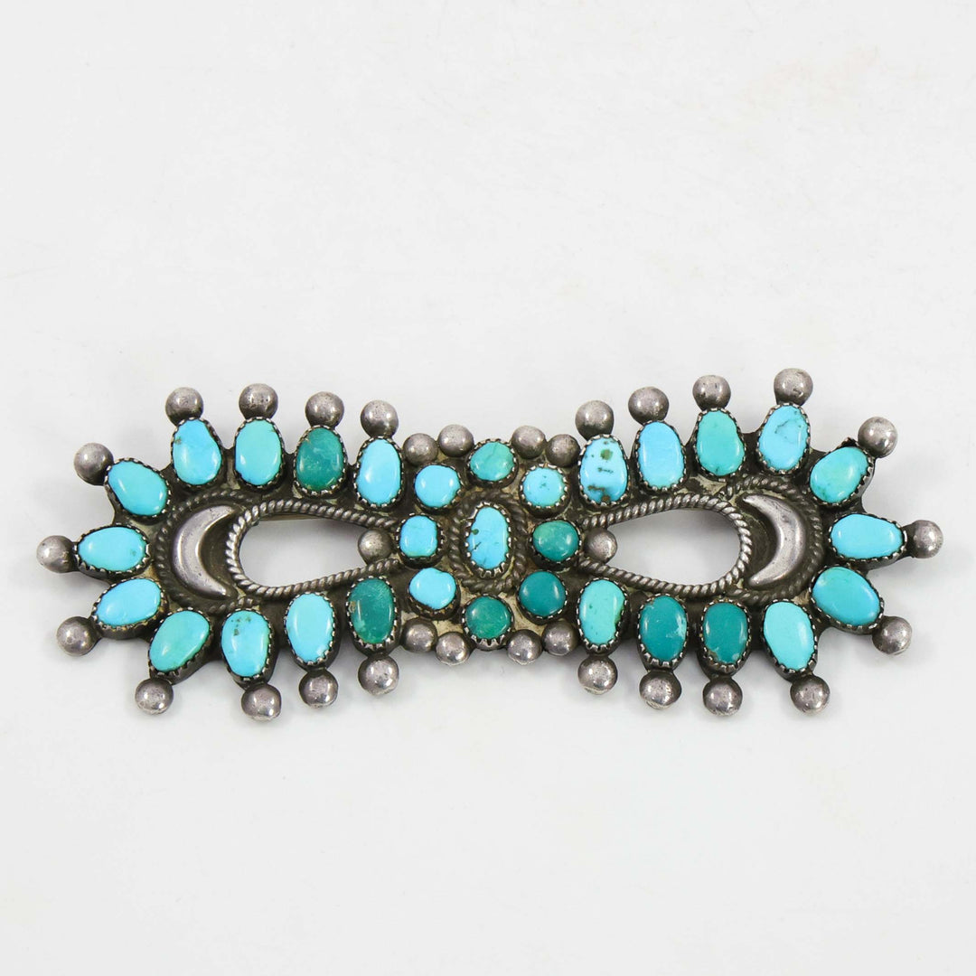 1940s Turquoise Cluster Pin