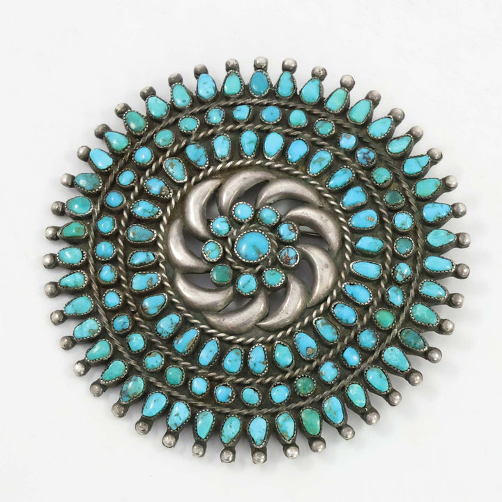 1940s Turquoise Cluster Pin