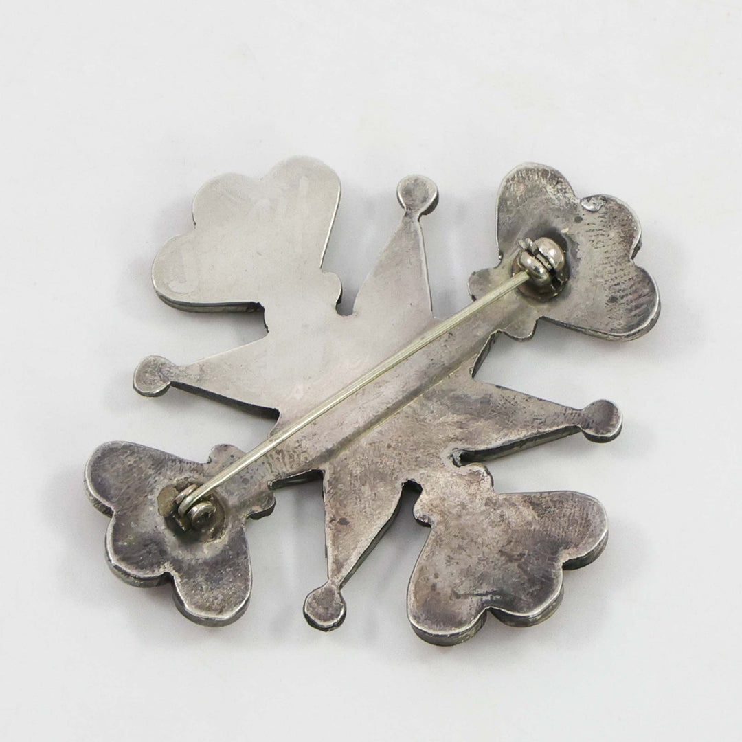 1940s Coral Snowflake Pin