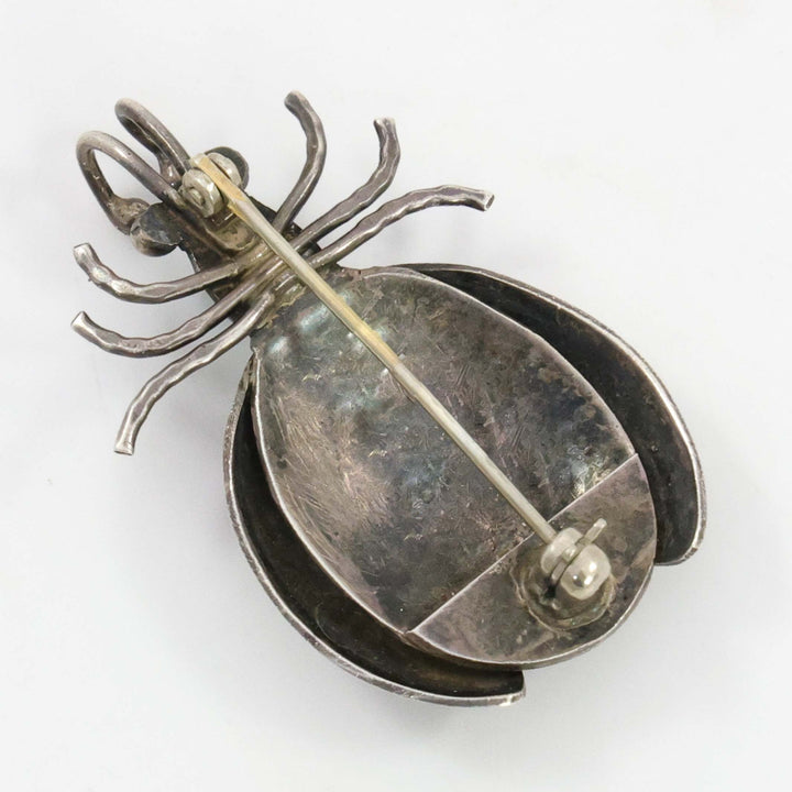 1940s Turquoise Beetle Pin