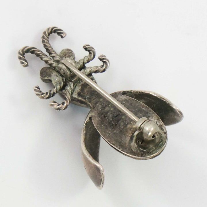 1940s Turquoise Beetle Pin