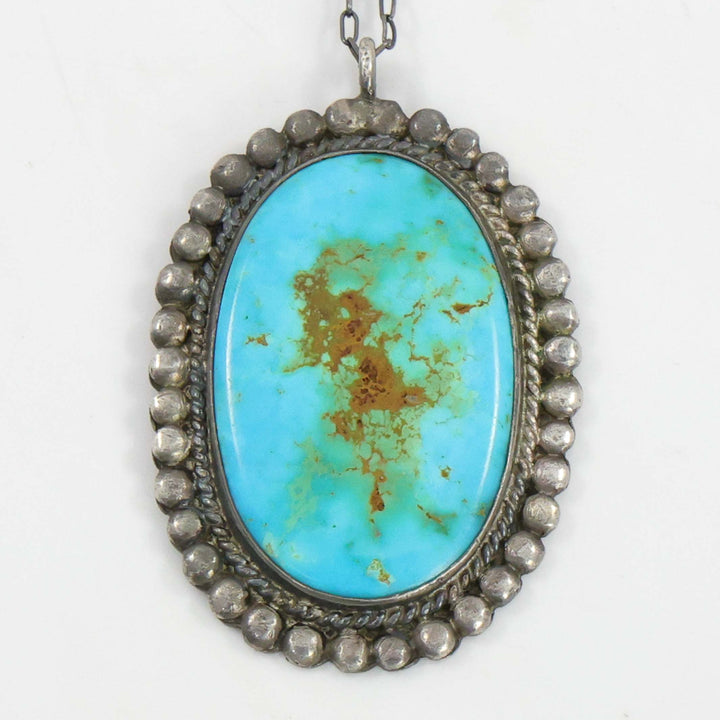 1940s Turquoise Pendant