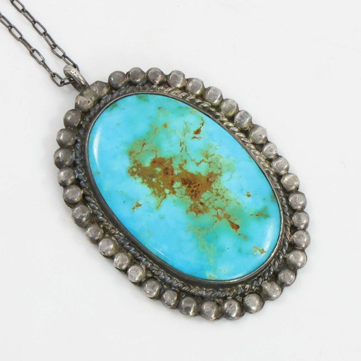 1940s Turquoise Pendant