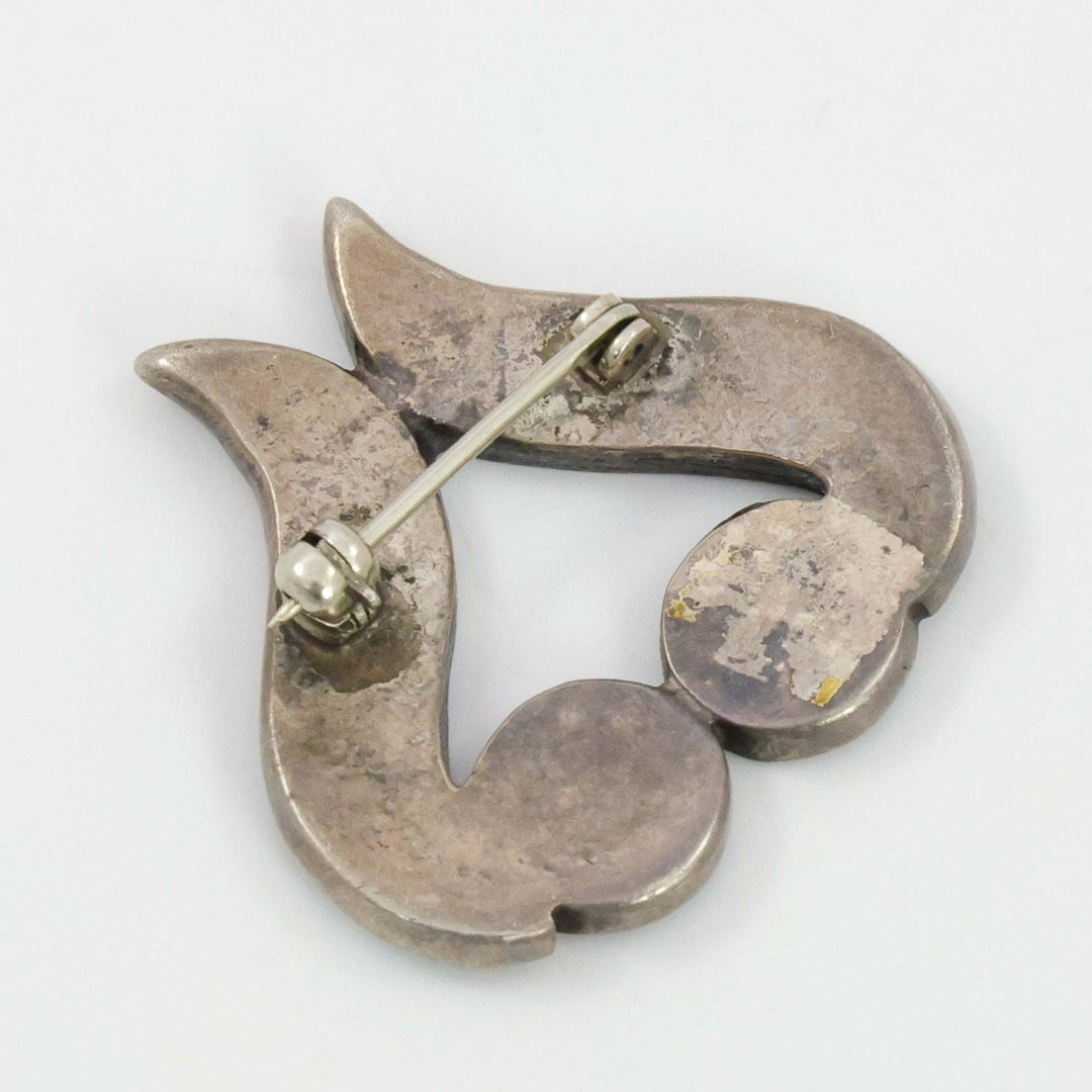 1950s Turquoise Inlay Pin