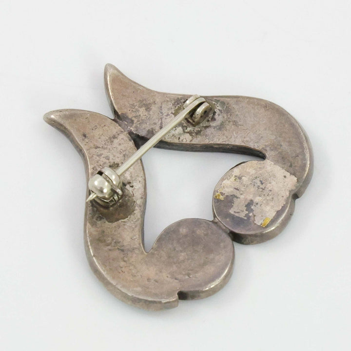 1950s Turquoise Inlay Pin