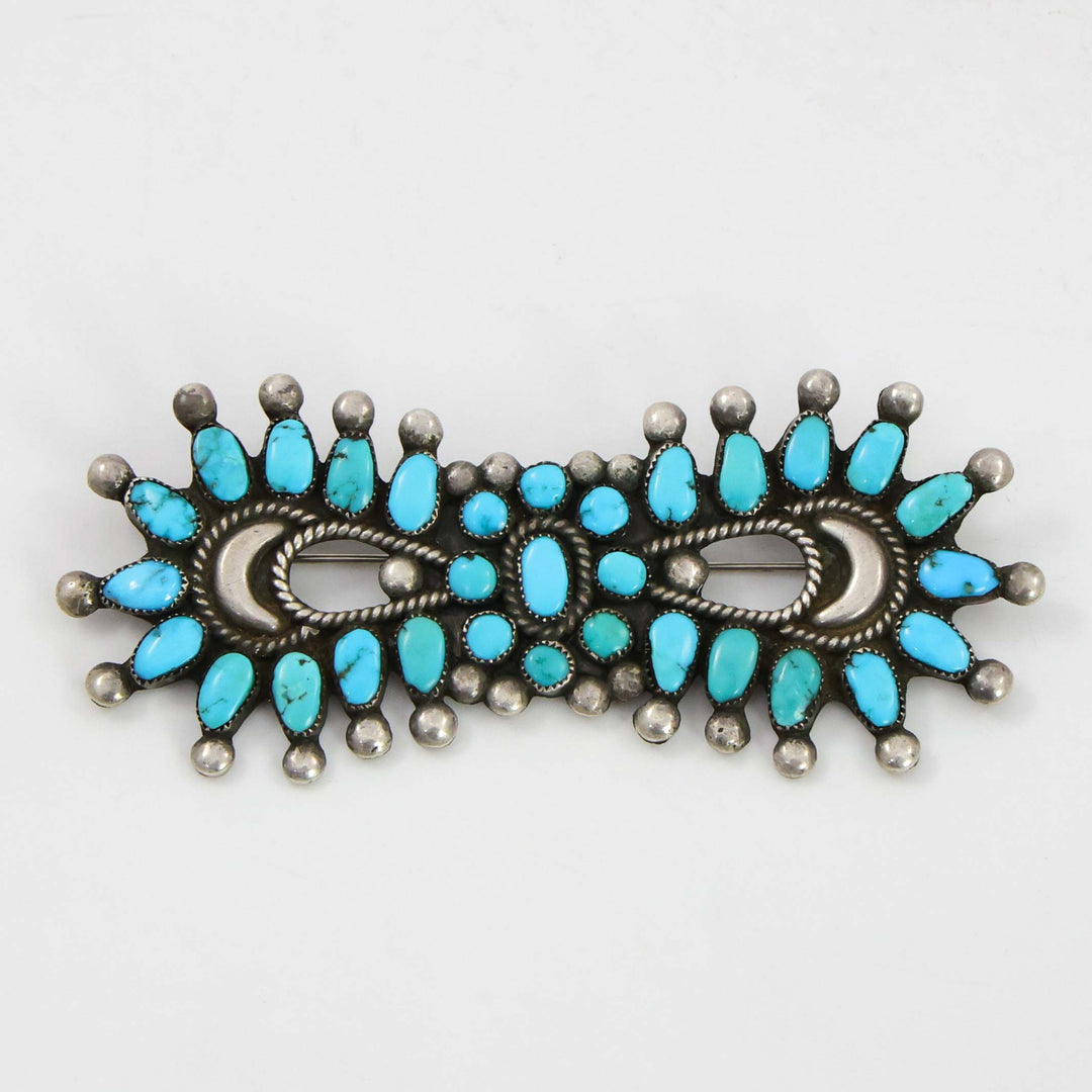 1940s Turquoise Cluster Pin