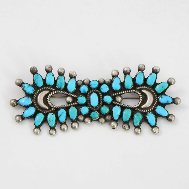 1940s Turquoise Cluster Pin