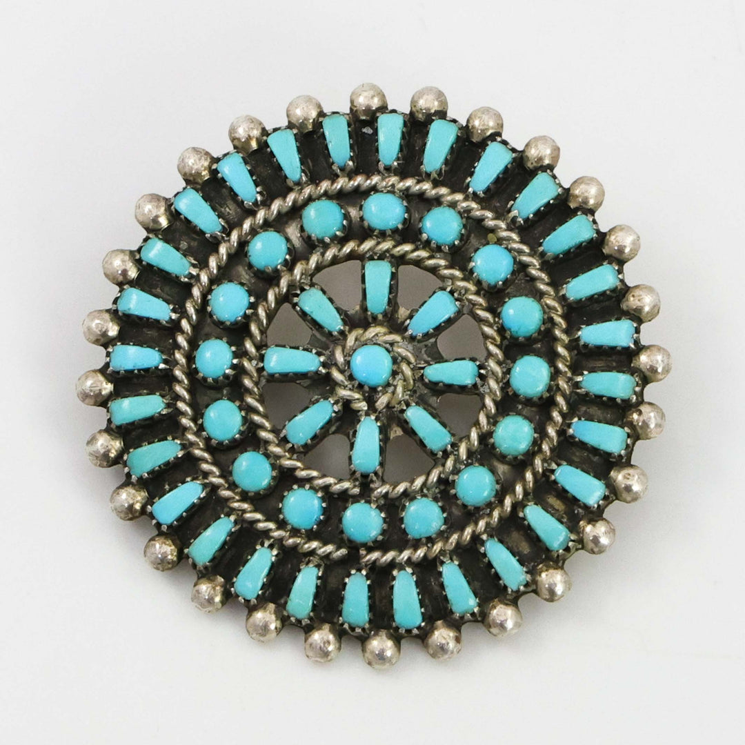 1950s Turquoise Pin and Pendant