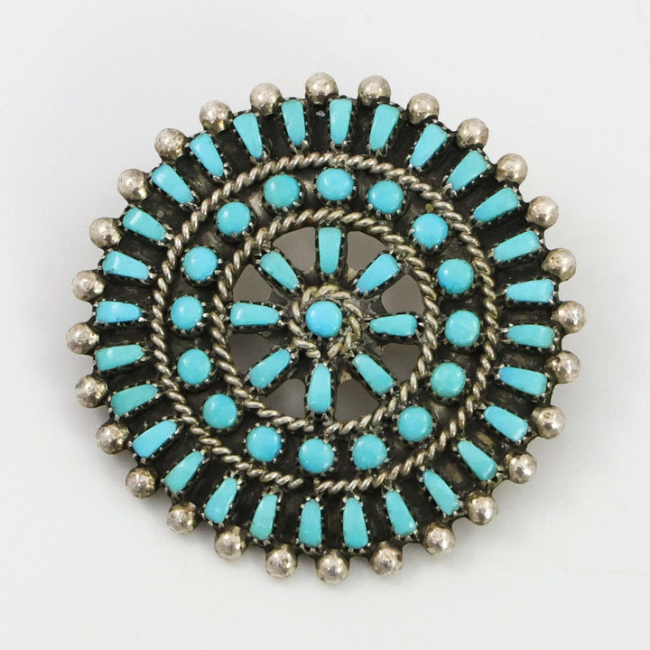 1950s Turquoise Pin and Pendant