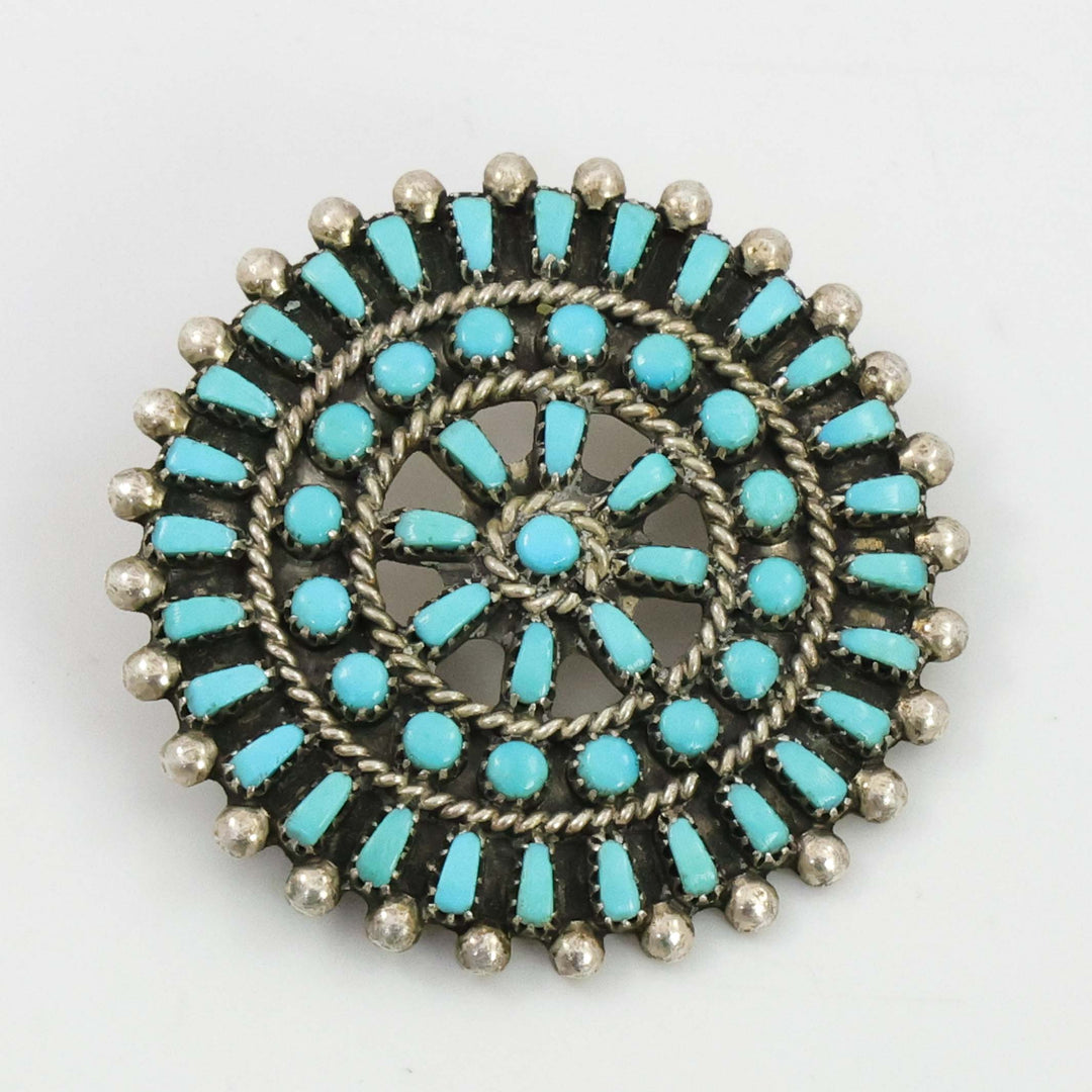 1950s Turquoise Pin and Pendant