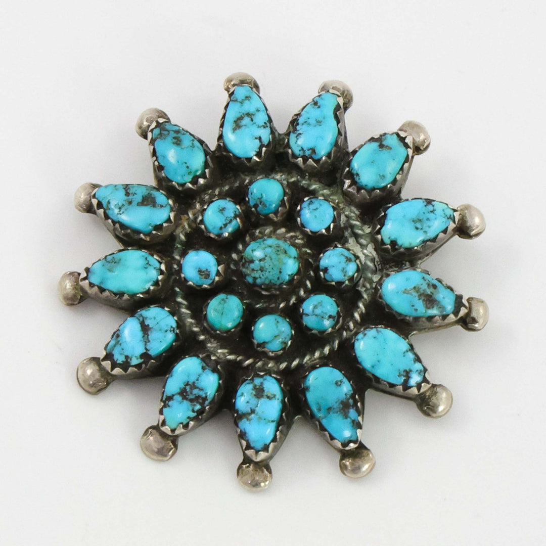 1940s Turquoise Pin