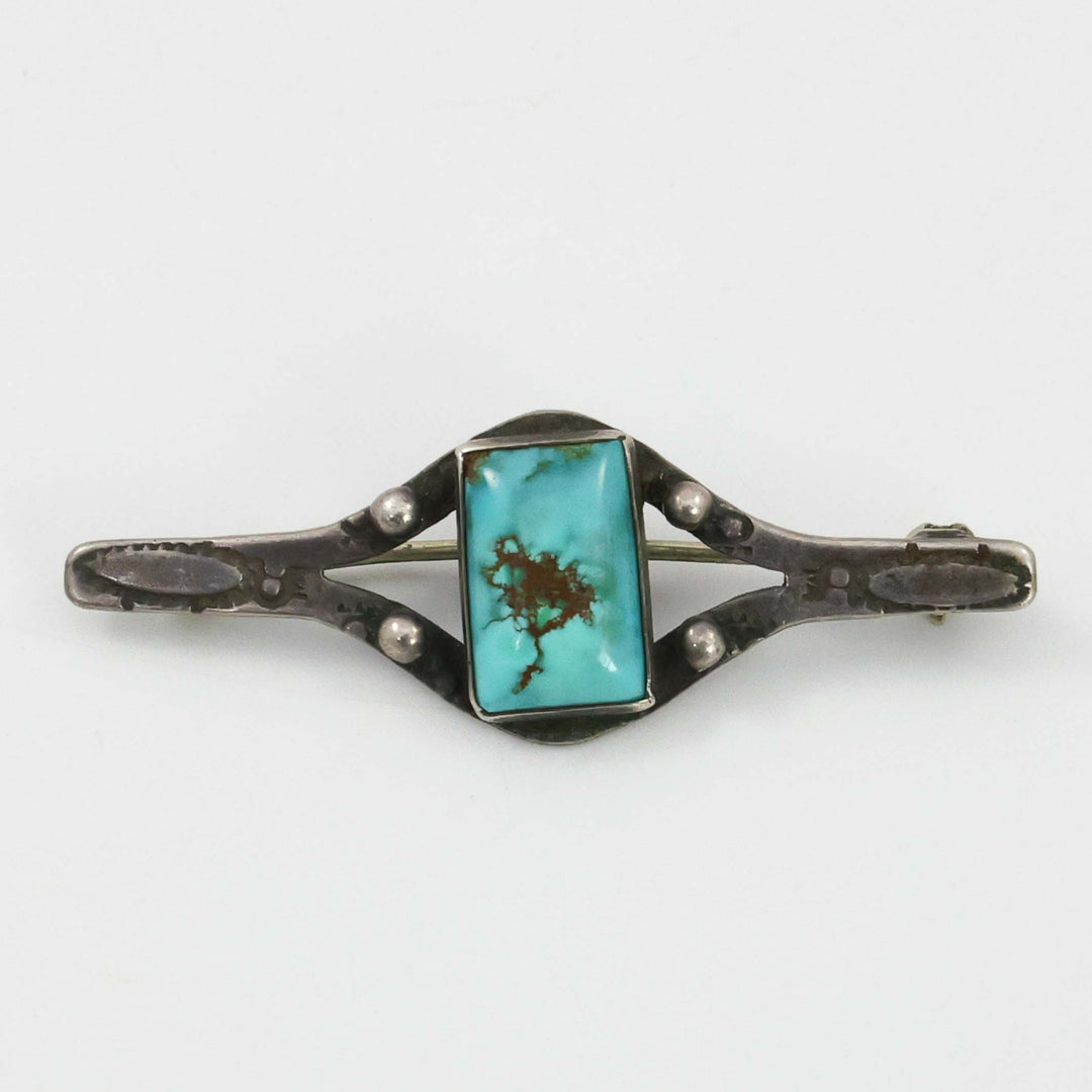 1930s Turquoise Pin
