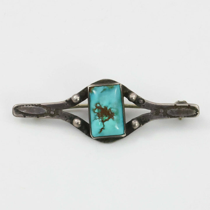 1930s Turquoise Pin